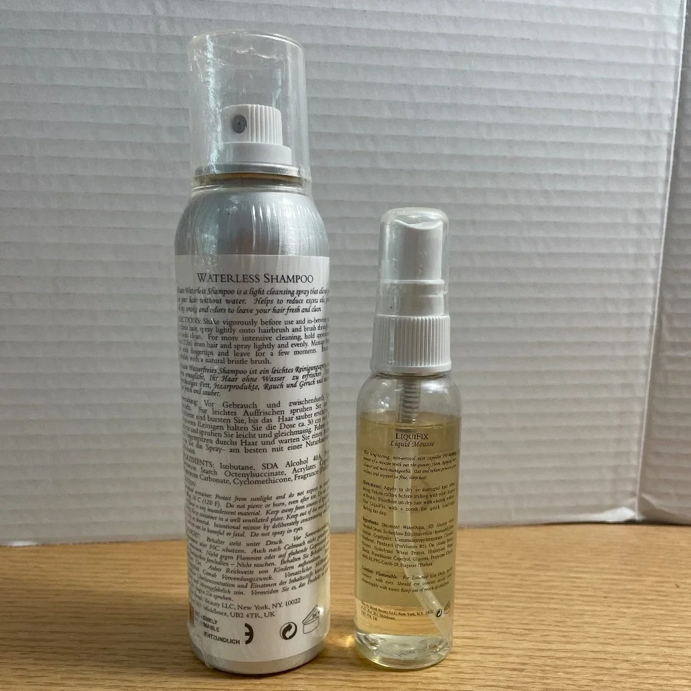 diCesare Liquifix Liquid Mousse 2 fl oz Waterless Shampoo 2.5 oz Lot of 2 Sealed